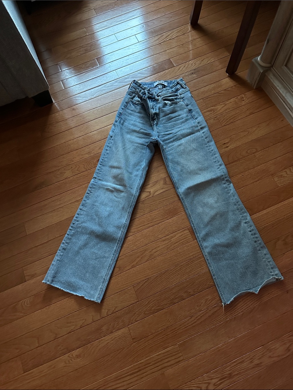 High-Rise Light Blue Wide-Leg Women's Jeans